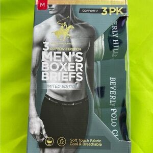 Beverly Hills Polo Club Men's Boxer Briefs 3-Pack - 3 Different Colors